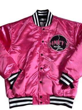 RARE MENS 4X Pinky's Record Store Satin Bomber Jacket Next Friday Day-day Ice 🧊